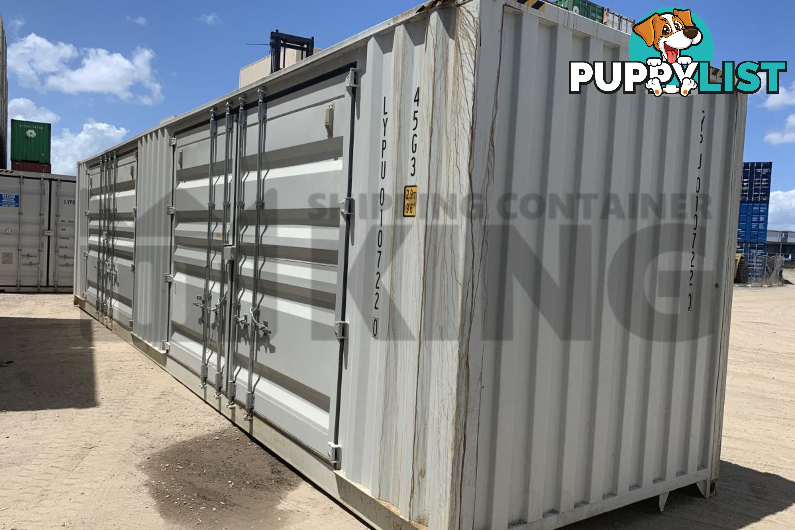 40' HIGH CUBE PARTIAL SIDE OPENING SHIPPING CONTAINER (2 SETS OF SIDE OPENING DOORS) - in Brisbane