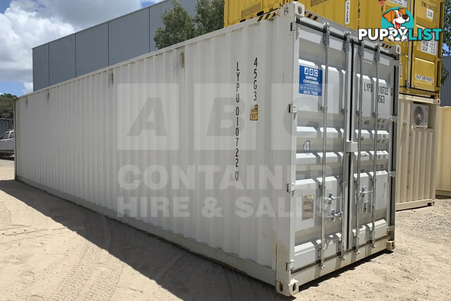 40' HIGH CUBE PARTIAL SIDE OPENING SHIPPING CONTAINER (2 SETS OF SIDE OPENING DOORS) - in Brisbane