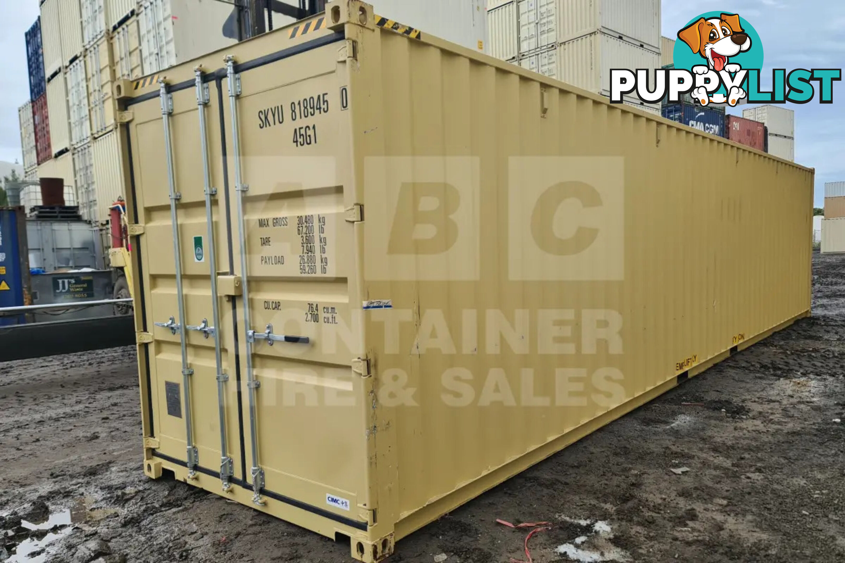 40' HIGH CUBE SHIPPING CONTAINER - in Brisbane
