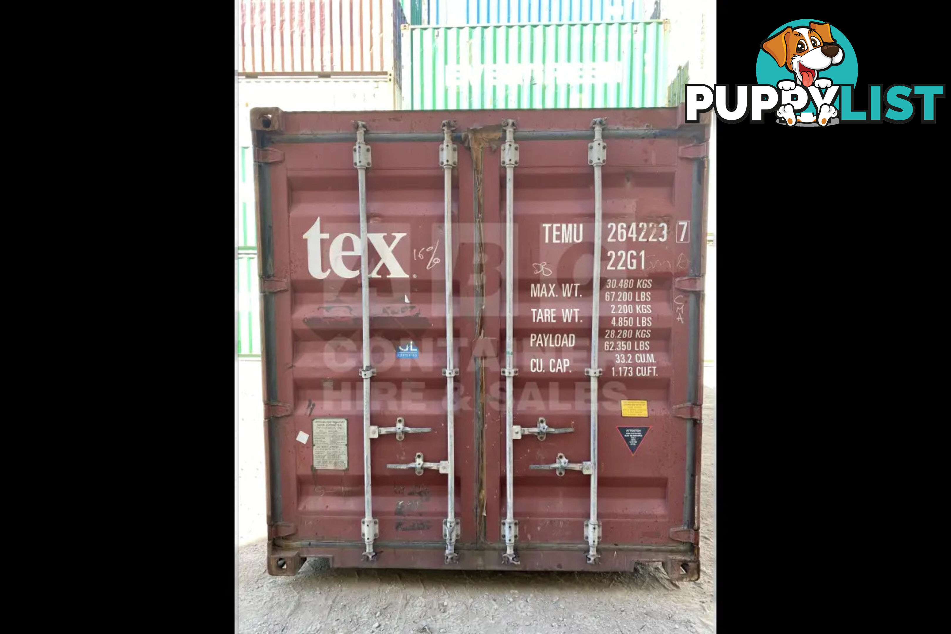 20' STANDARD HEIGHT SHIPPING CONTAINER - in Gympie