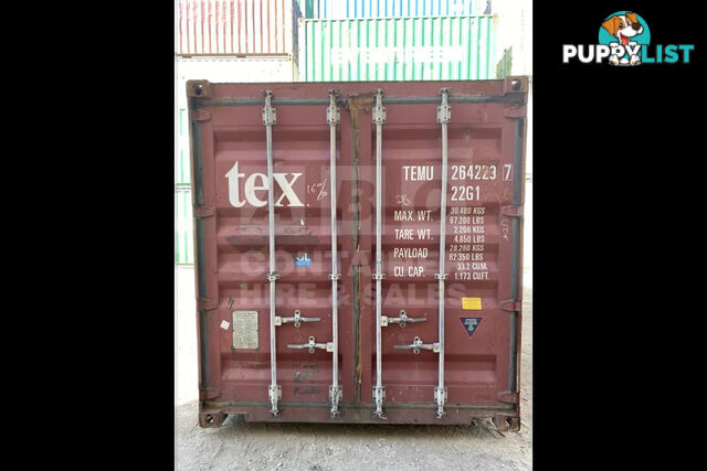 20' STANDARD HEIGHT SHIPPING CONTAINER - in Gympie