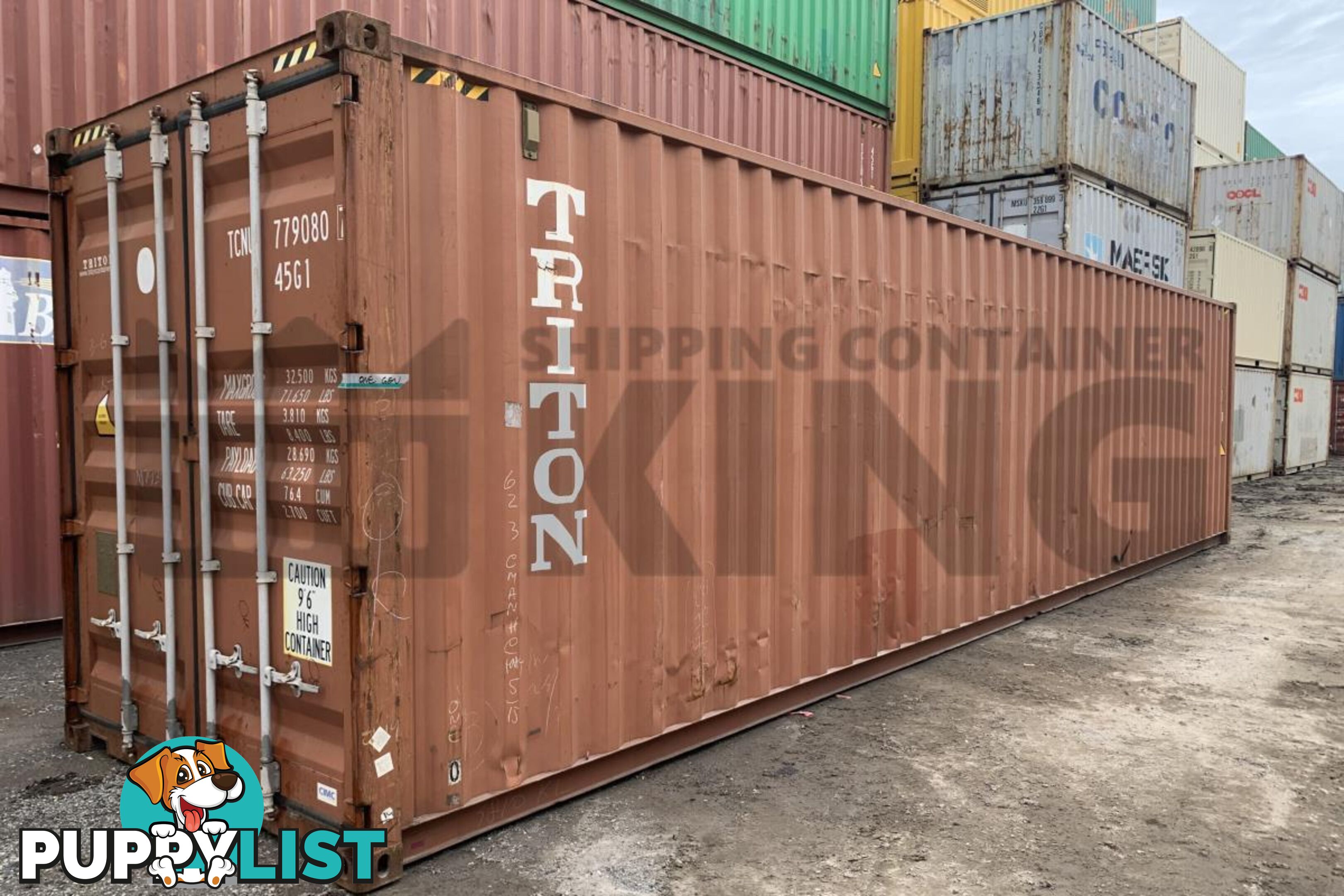 40' HIGH CUBE SHIPPING CONTAINER