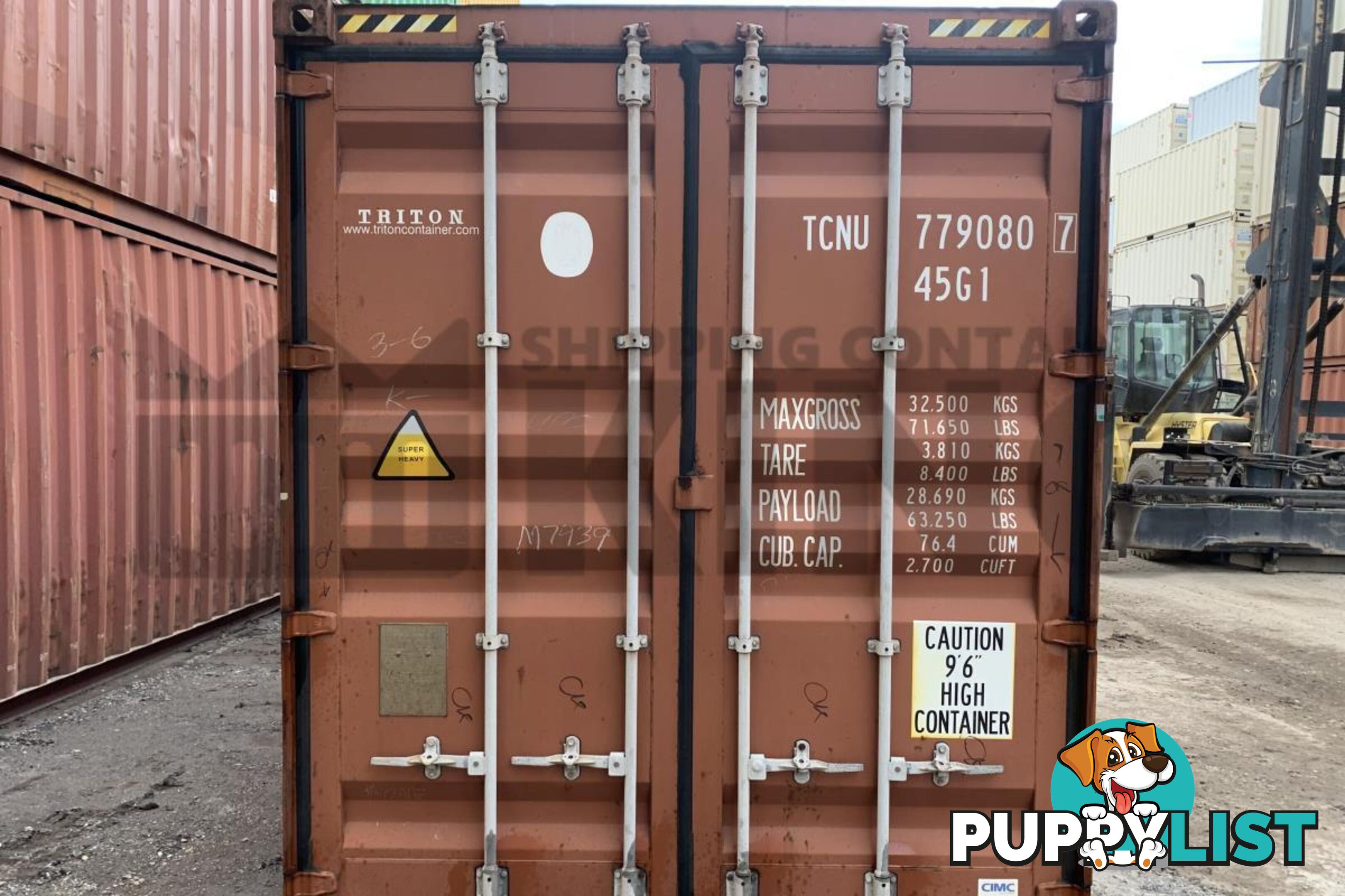 40' HIGH CUBE SHIPPING CONTAINER