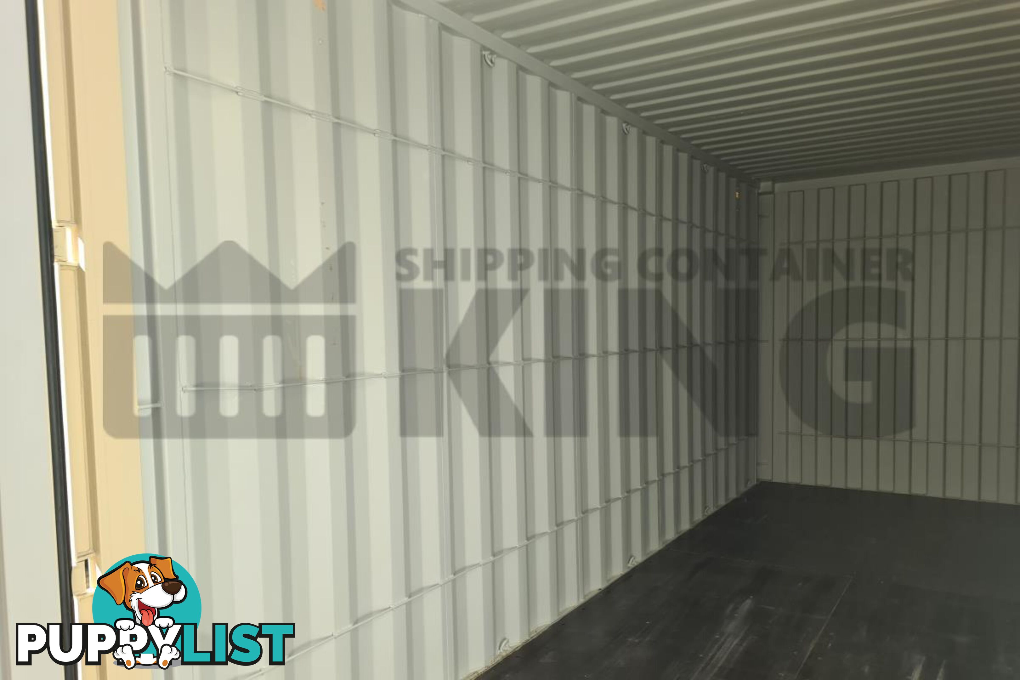 20' HIGH CUBE SHIPPING CONTAINER (WITH TIE RAILS)