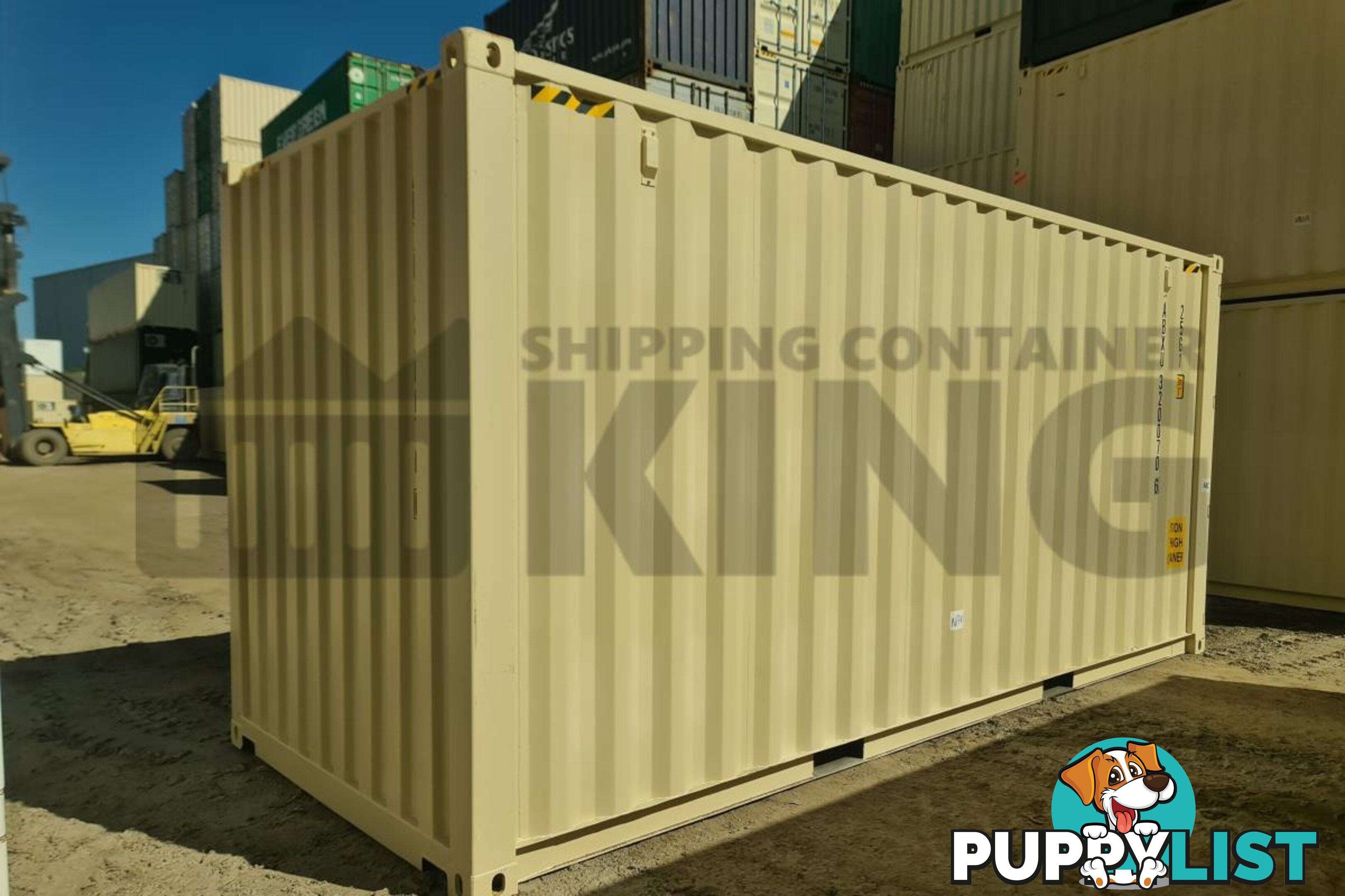 20' HIGH CUBE SHIPPING CONTAINER (WITH TIE RAILS)