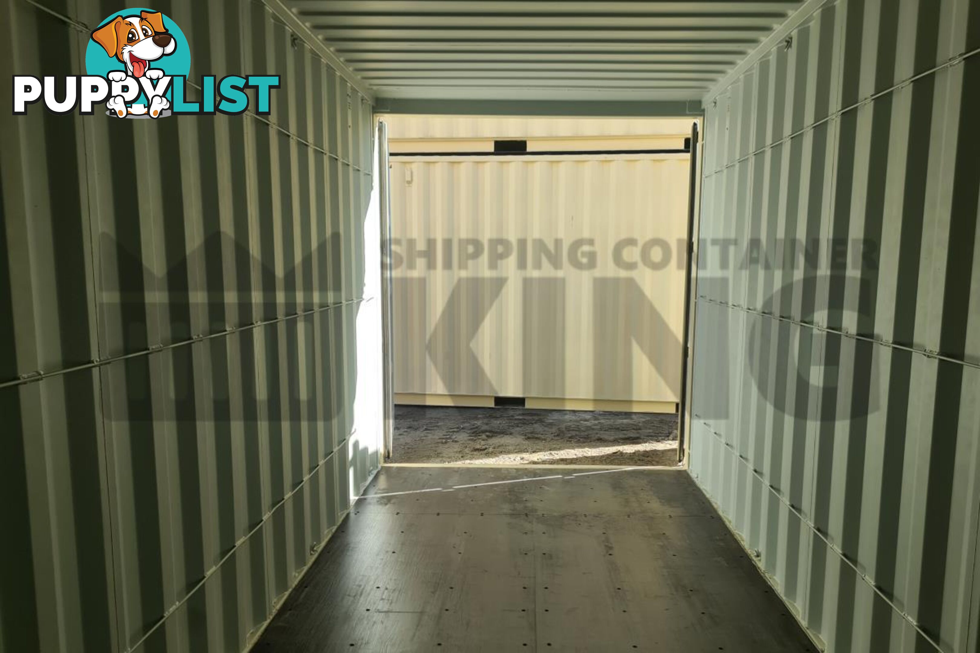 20' HIGH CUBE SHIPPING CONTAINER (WITH TIE RAILS)