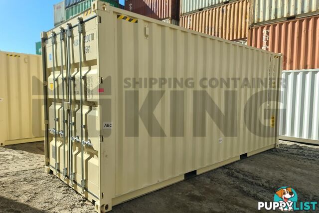 20' HIGH CUBE SHIPPING CONTAINER (WITH TIE RAILS)