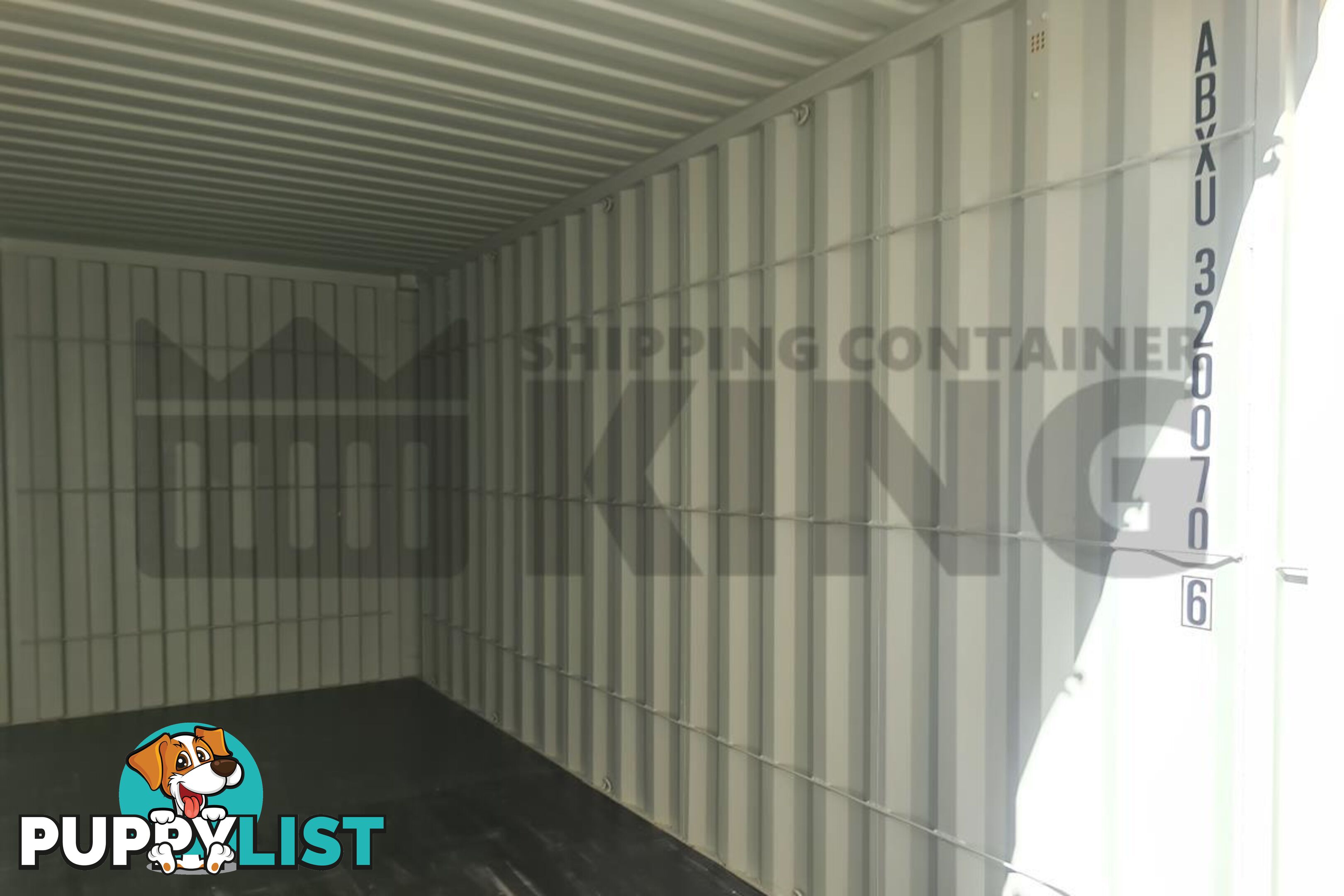 20' HIGH CUBE SHIPPING CONTAINER (WITH TIE RAILS)