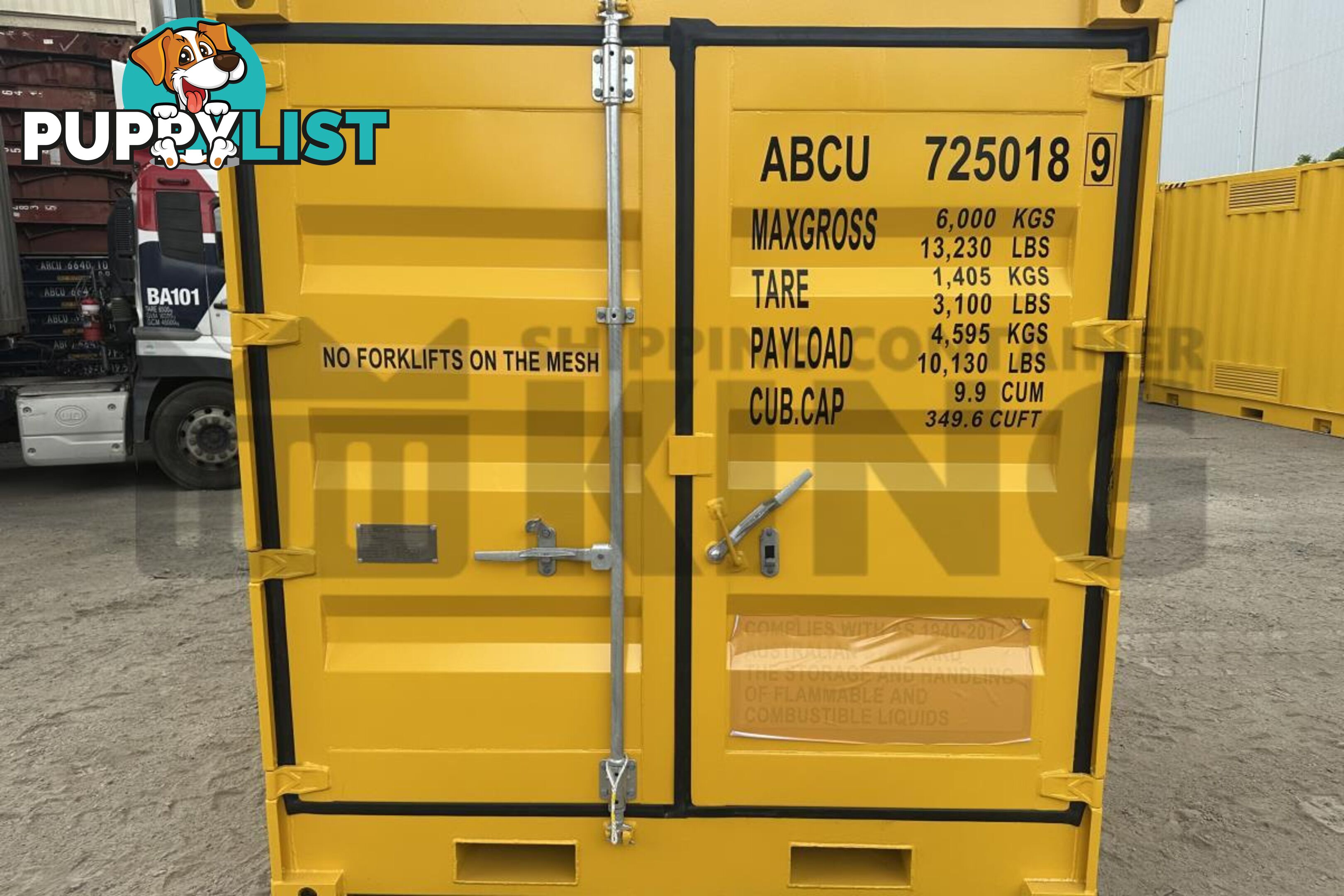 8' DANGEROUS GOODS SHIPPING CONTAINER (4 CORNER POST)