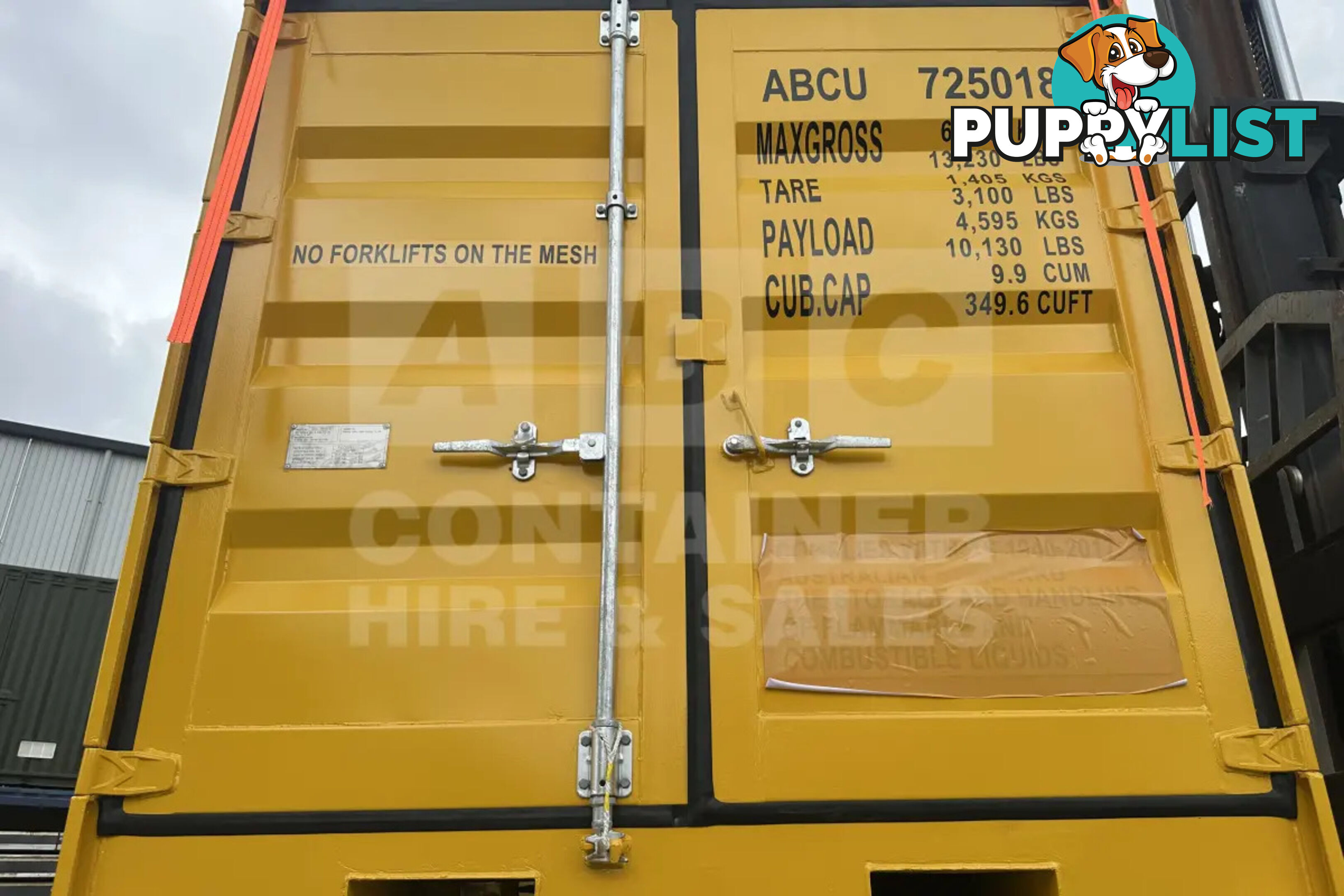 8' DANGEROUS GOODS SHIPPING CONTAINER (4 CORNER POST)