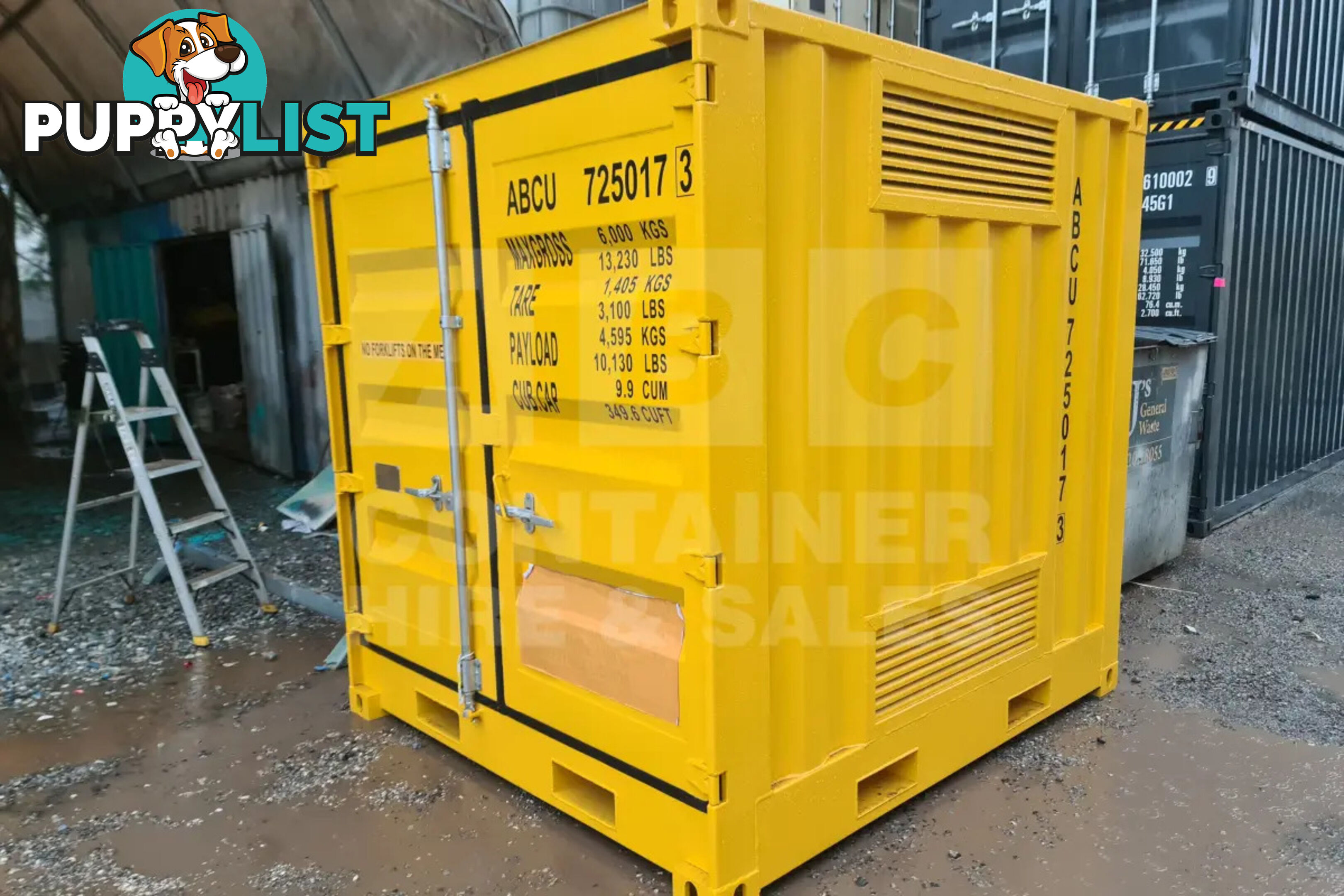 8' DANGEROUS GOODS SHIPPING CONTAINER (4 CORNER POST)