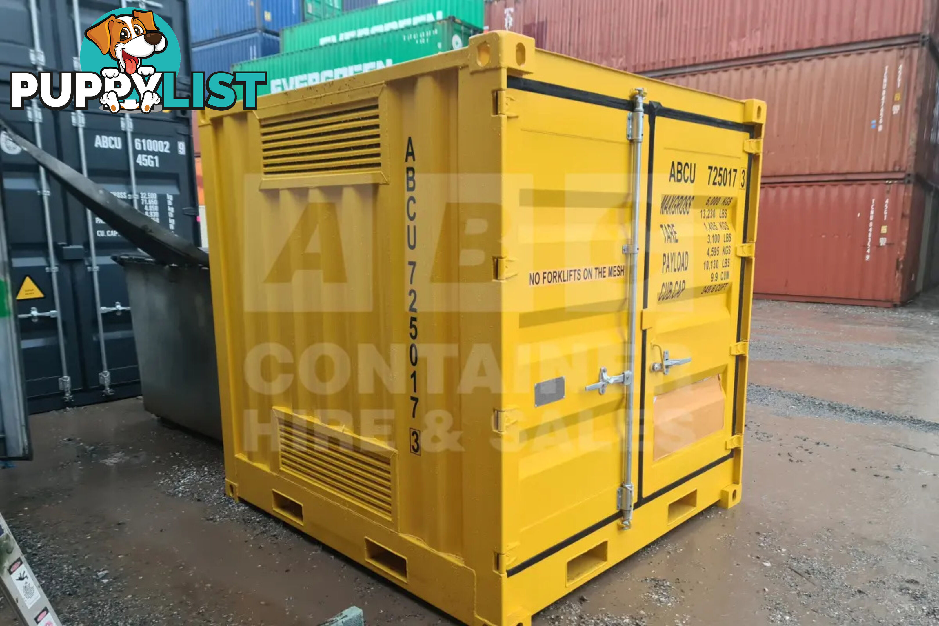 8' DANGEROUS GOODS SHIPPING CONTAINER (4 CORNER POST)