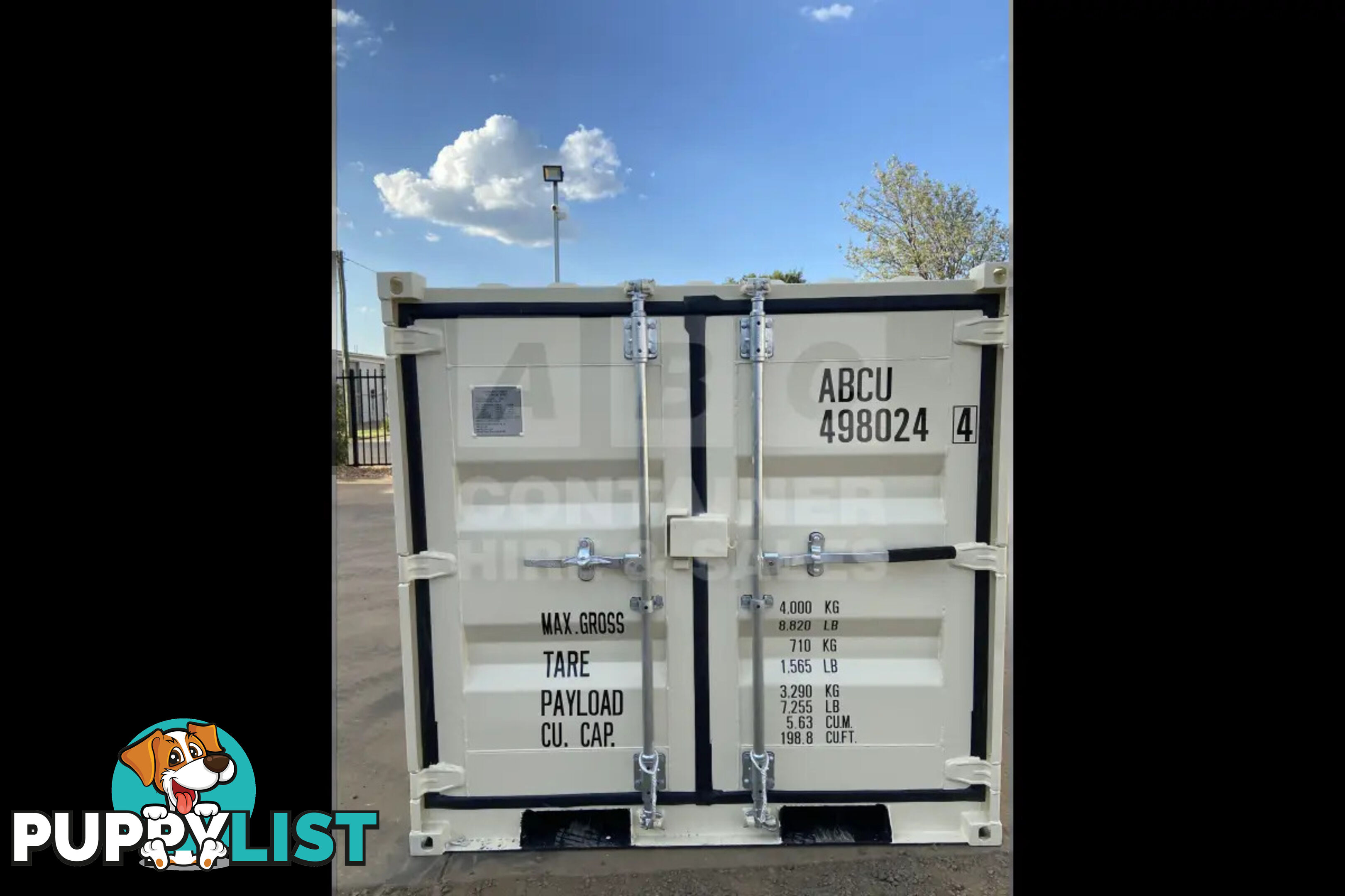 7' MINI CUBE SHIPPING CONTAINER