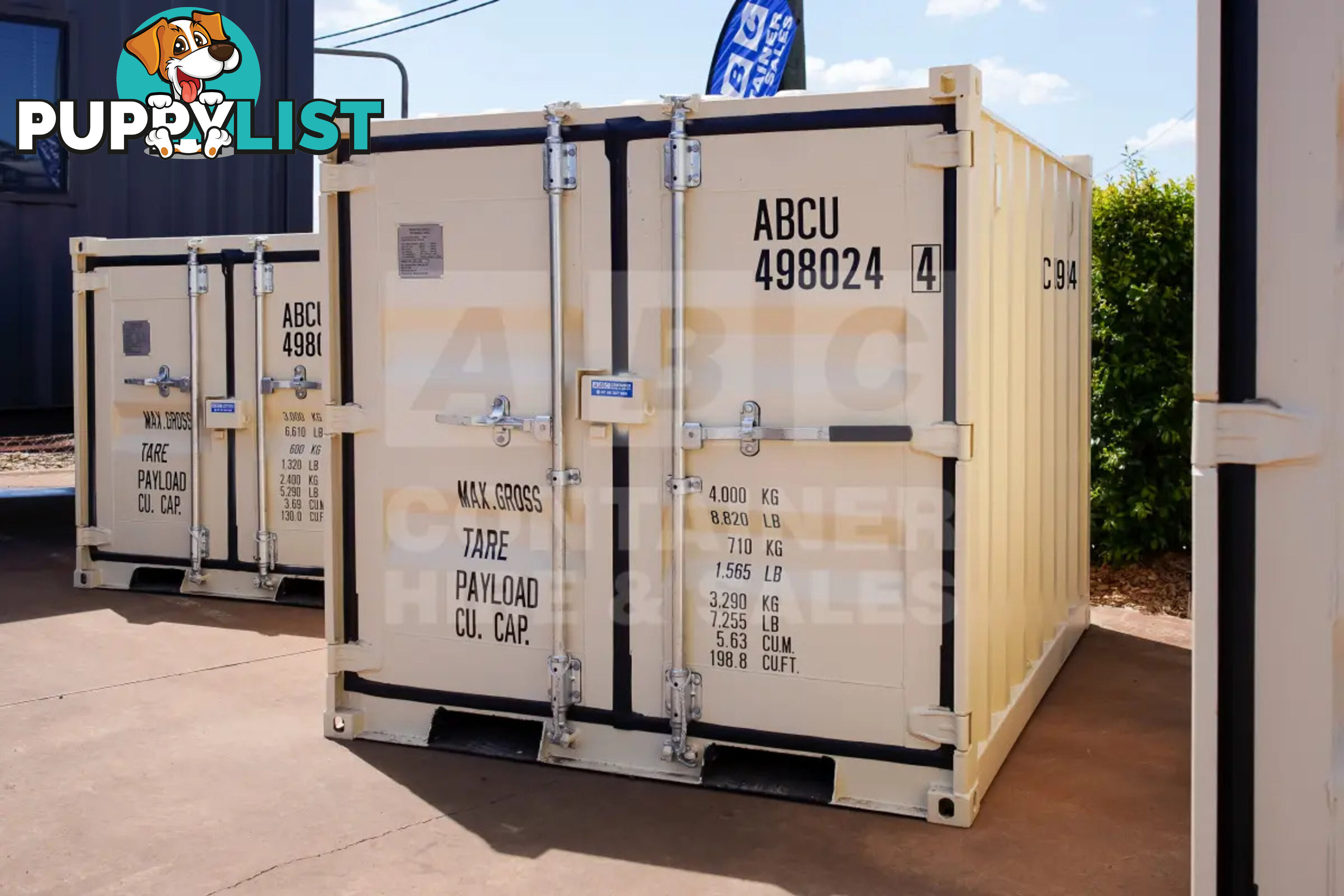 7' MINI CUBE SHIPPING CONTAINER