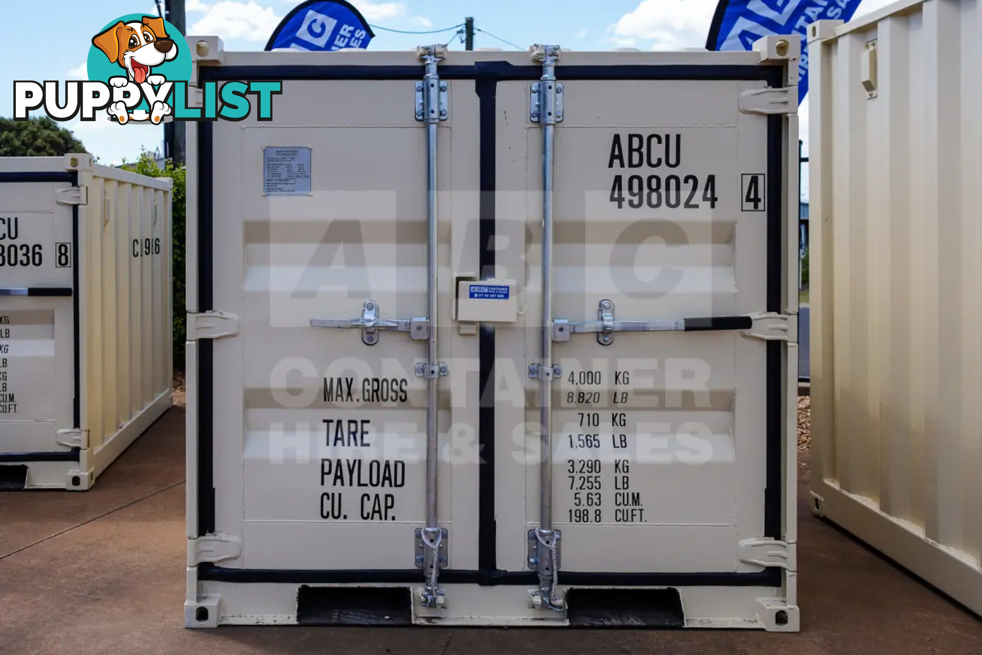 7' MINI CUBE SHIPPING CONTAINER