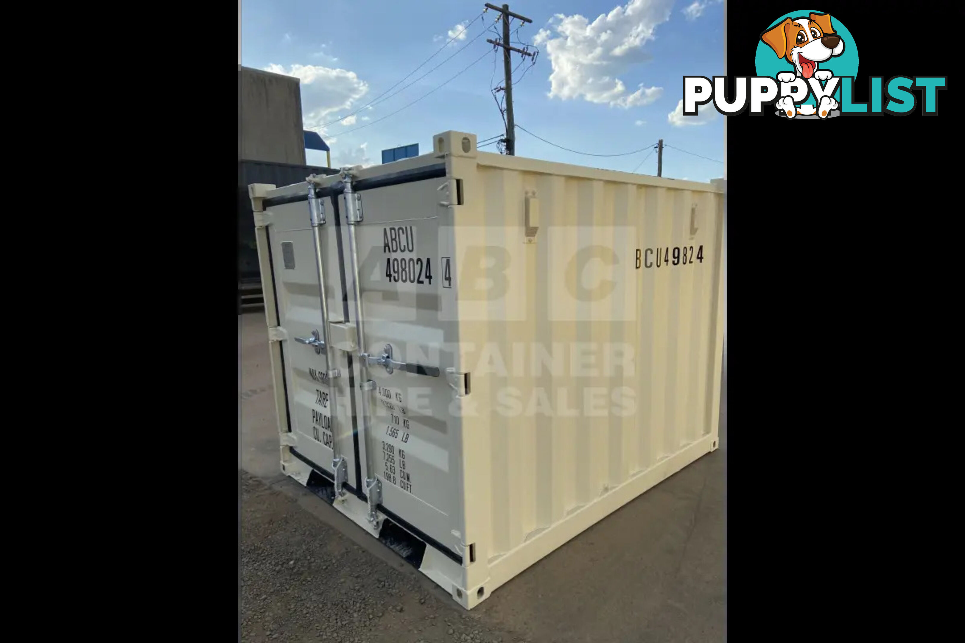7' MINI CUBE SHIPPING CONTAINER