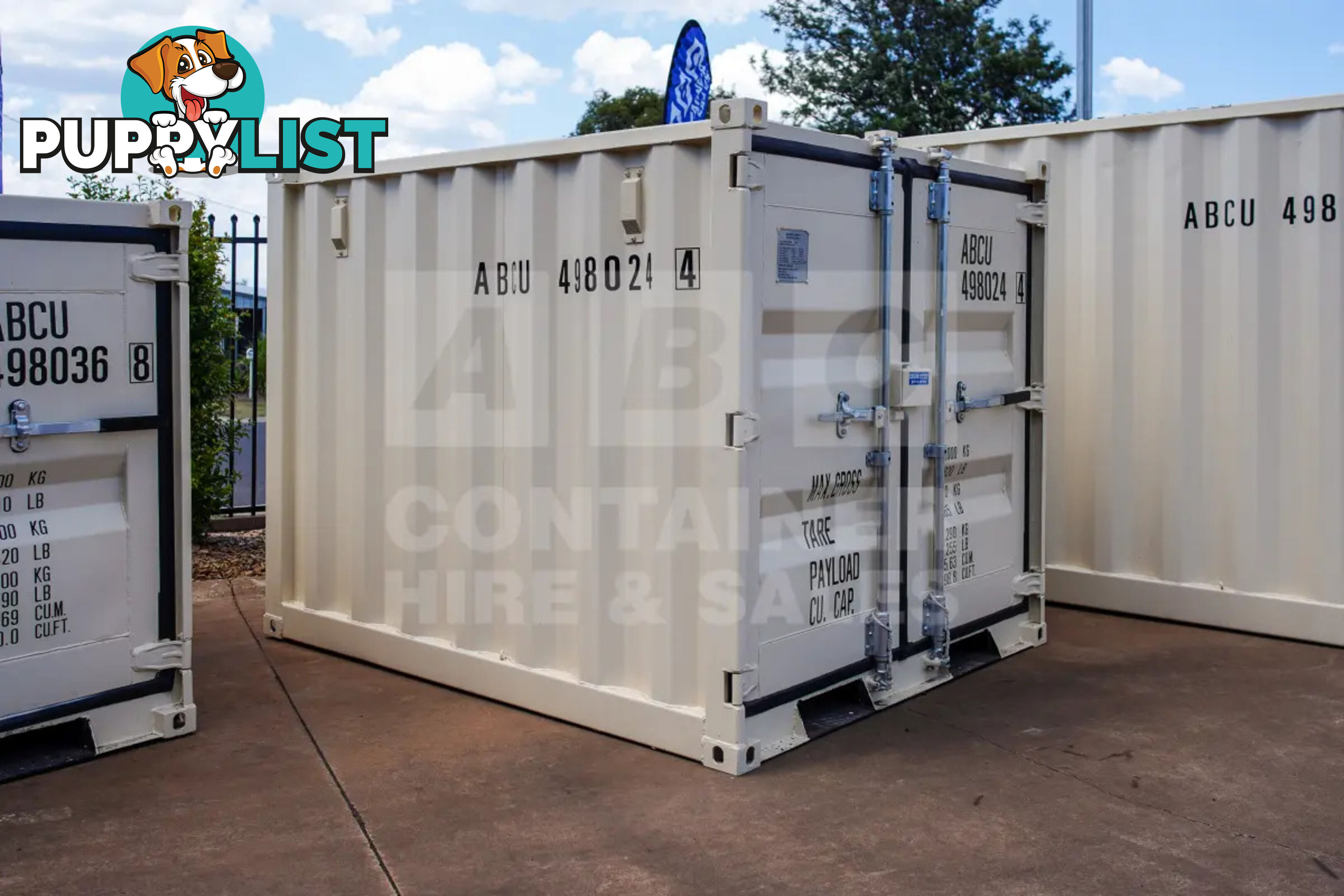 7' MINI CUBE SHIPPING CONTAINER