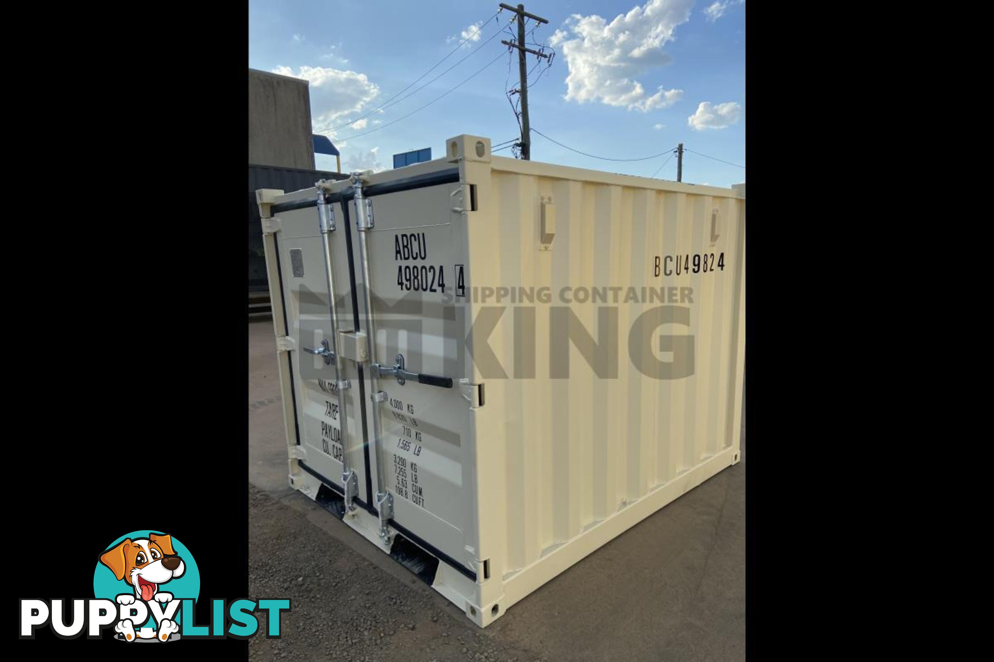7' MINI CUBE SHIPPING CONTAINER - in Toowoomba