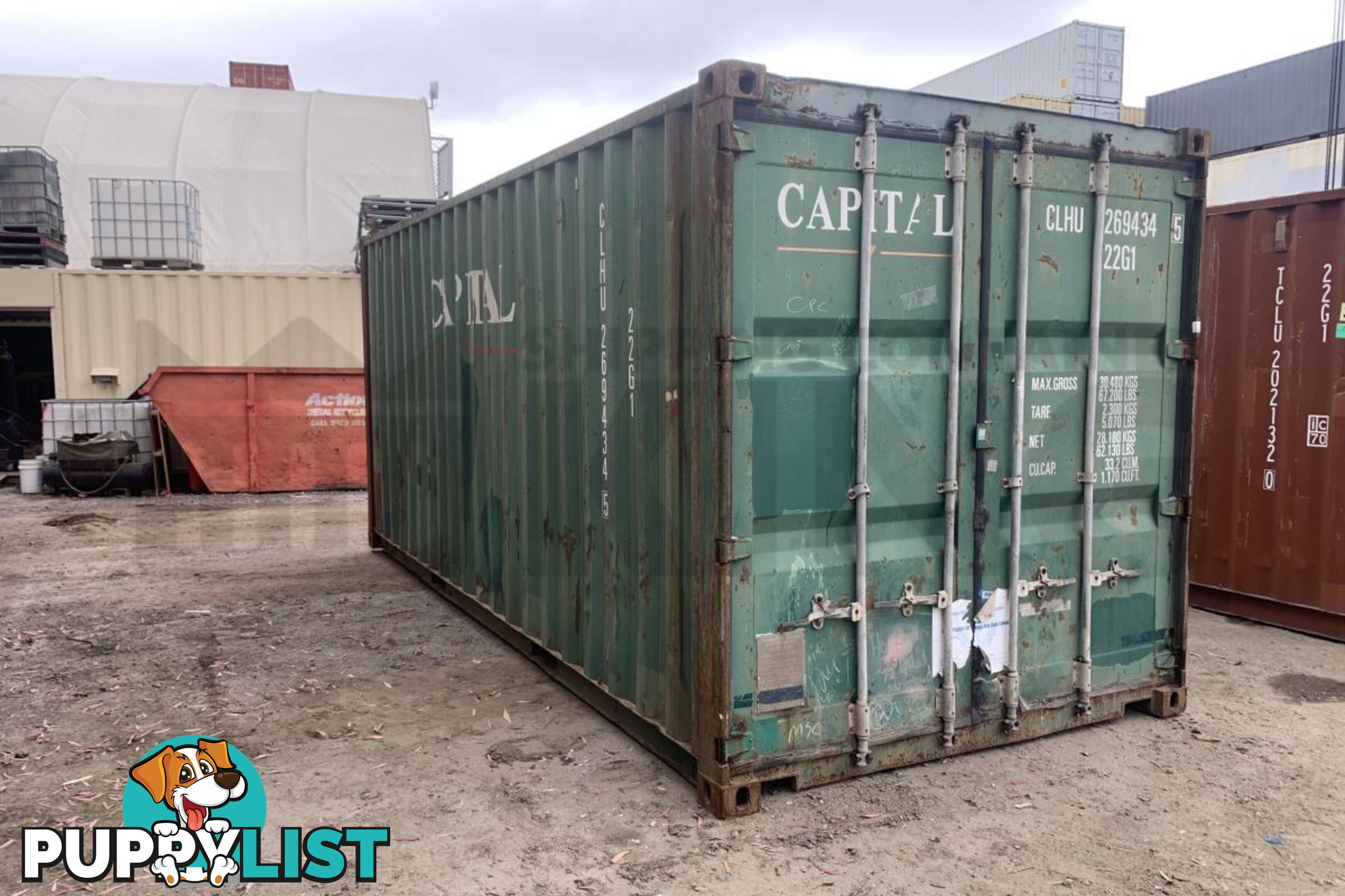 20' STANDARD HEIGHT SHIPPING CONTAINER - in Toowoomba