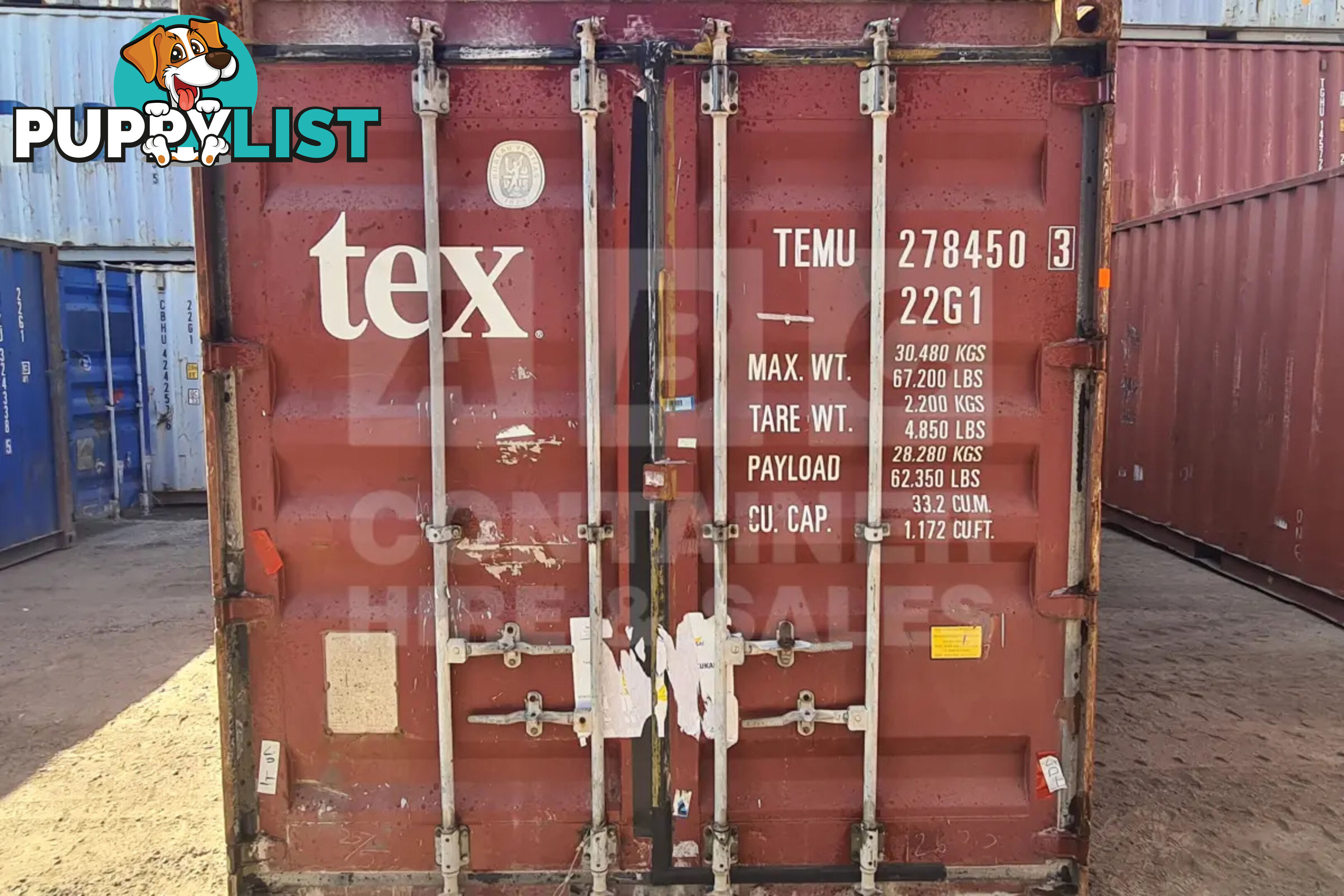 20' STANDARD HEIGHT SHIPPING CONTAINER