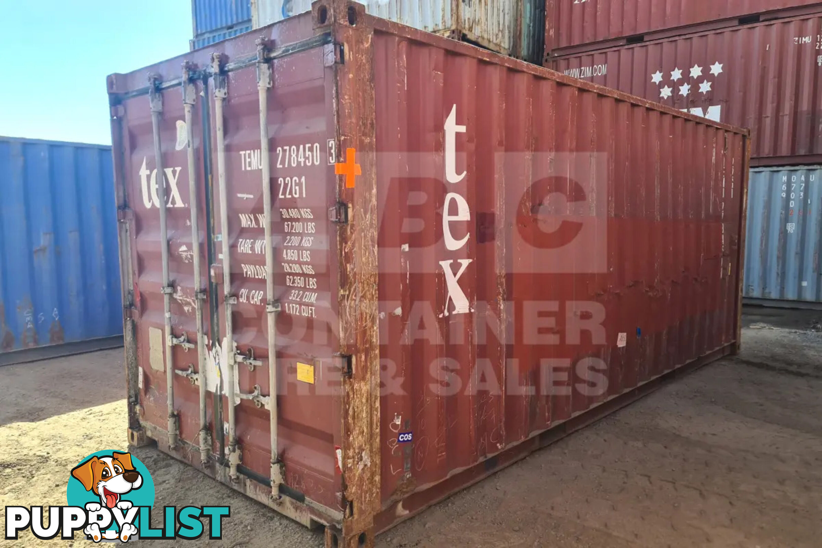 20' STANDARD HEIGHT SHIPPING CONTAINER