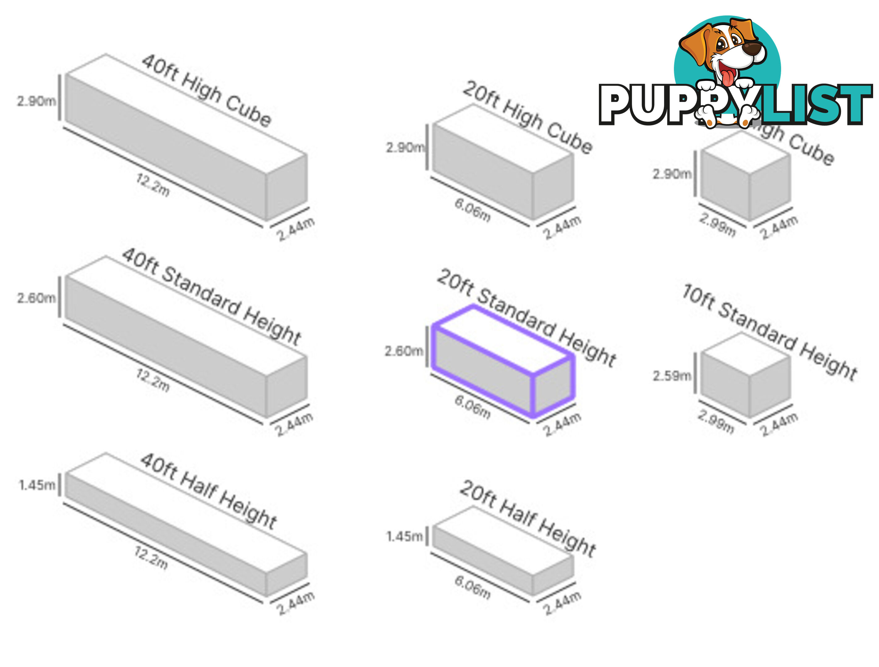 20' STANDARD HEIGHT SHIPPING CONTAINER