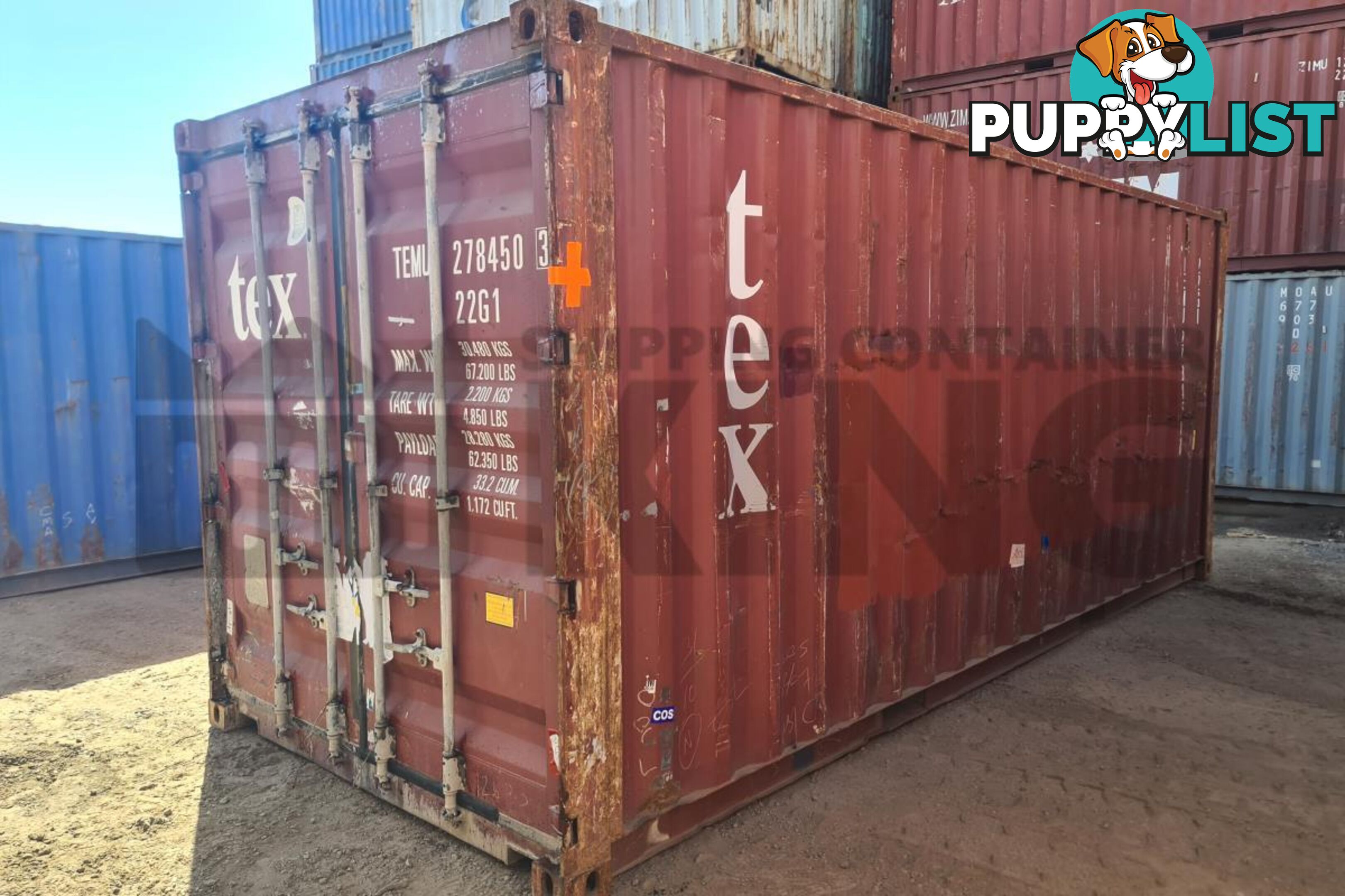 20' STANDARD HEIGHT SHIPPING CONTAINER