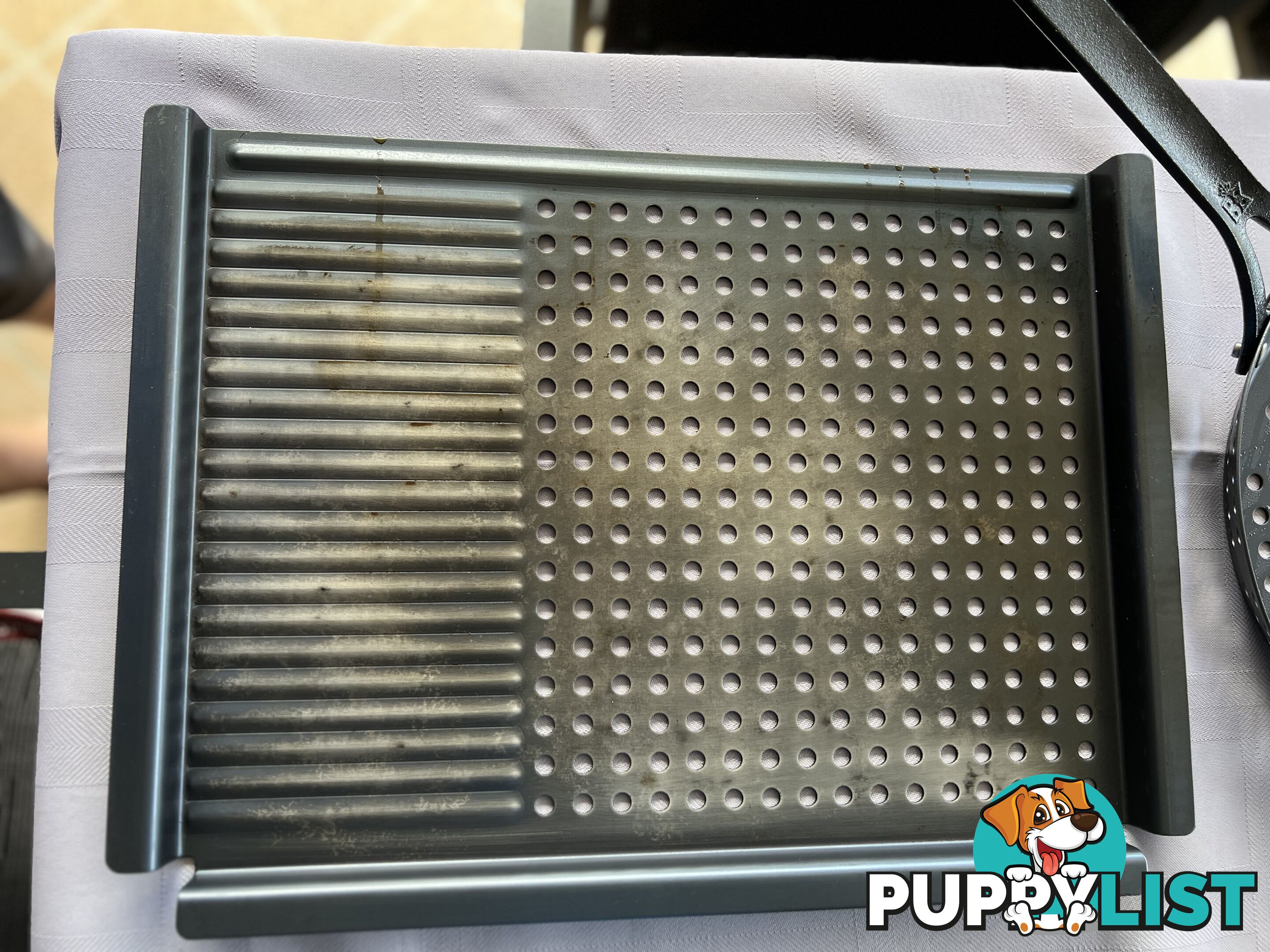 BBQ set Pan & Tray perforated & Preseasoned