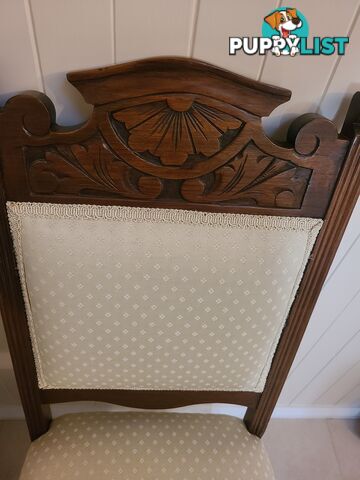 2 antique edwardian dining  chairs