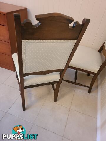 2 antique edwardian dining  chairs