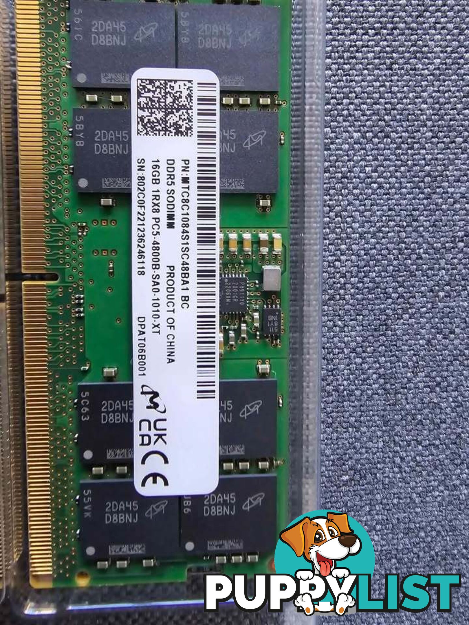 2X16Gb DDR5 SODIMM(32Gb kit)