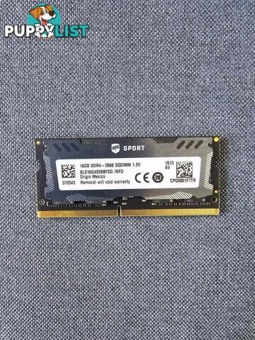 16Gb DDR4 2666MHz