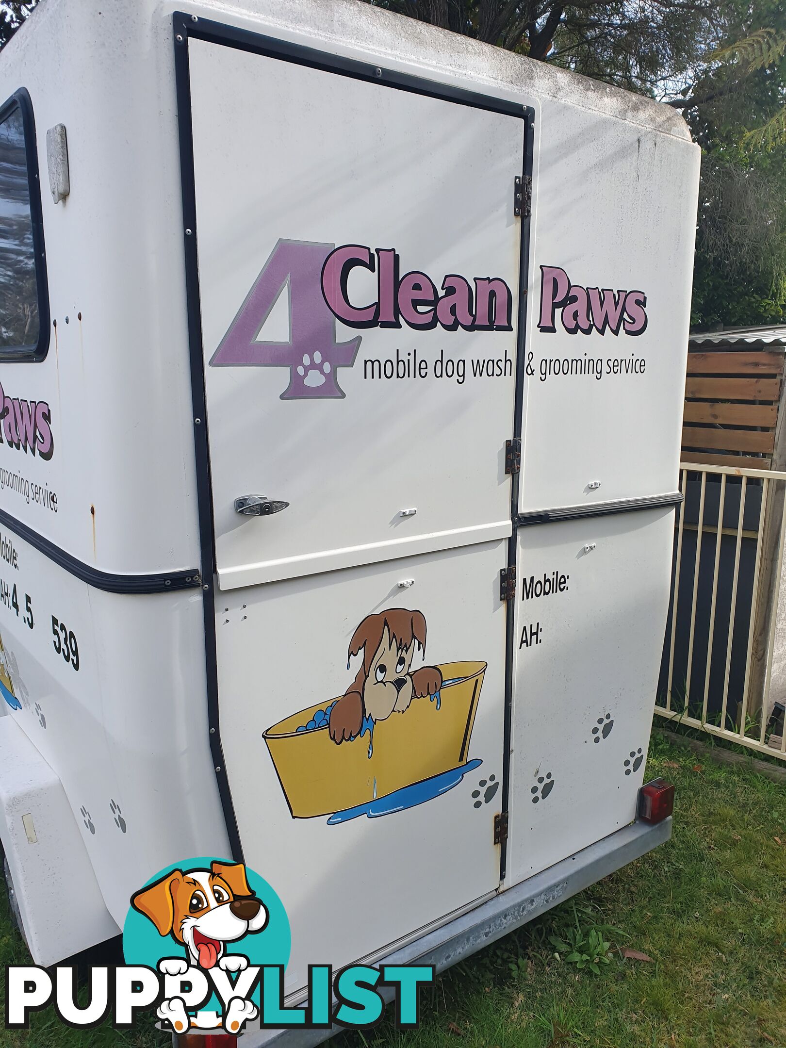 Mobile Dog Washing Trailer