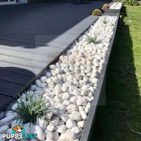 Snow White, Pure White Garden Decor Pebbles/Stones.