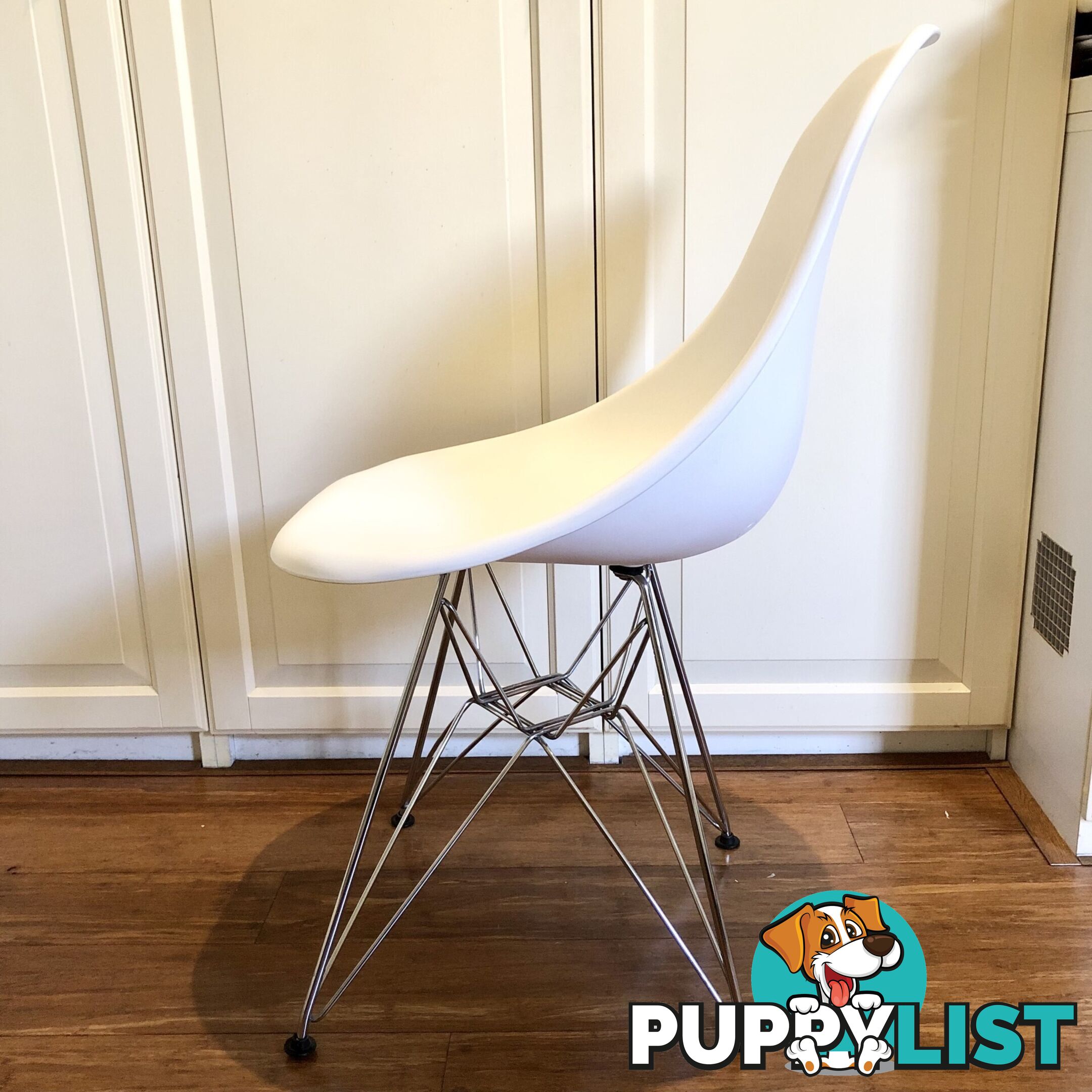 💺4 X MCM-style Eames Replica DSW Eiffel Tower Dining Chairs White