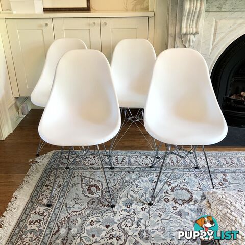 💺4 X MCM-style Eames Replica DSW Eiffel Tower Dining Chairs White