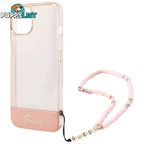 GUESS Double Layer Case with Strap for iPhone 14