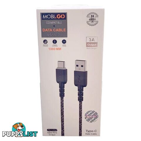 MOBiGO 1M Type C Data Cable