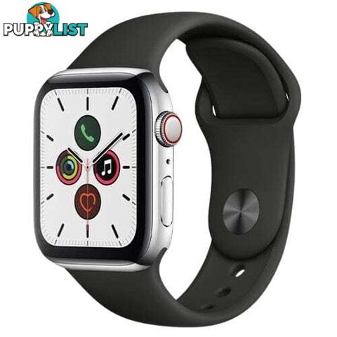 Refurbished Apple Watch Series 5, GPS+Cellular 40mm Aluminum Case (6 Months limited Seller Warranty)