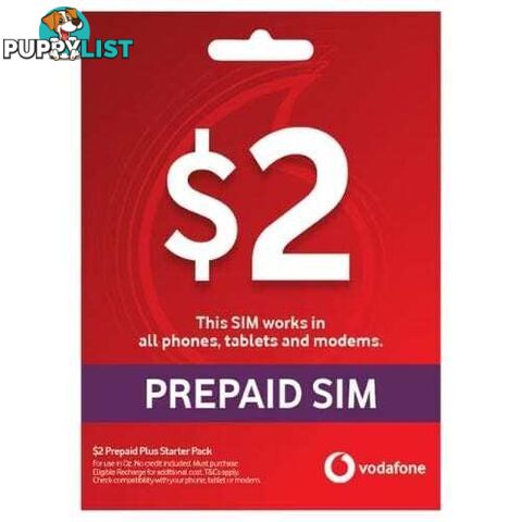 Vodafone $2 Prepaid SIM