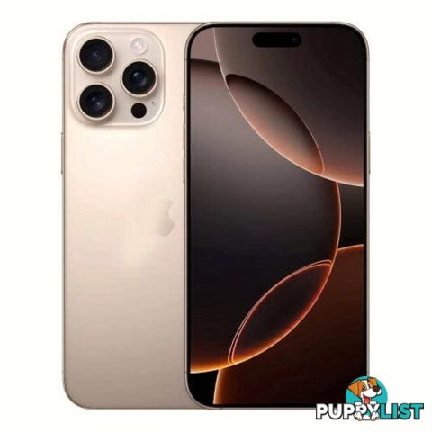 Refurbished Apple iPhone 16 Pro (256GB 5G) - Desert Titanium - As New