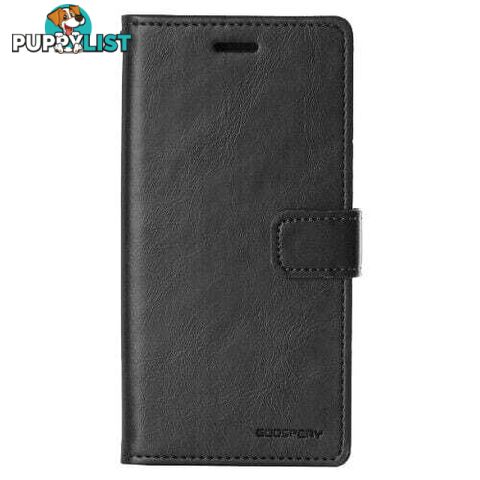 Mansoor Diary Case With Card Slot for iPhone 15 6.1" - Black