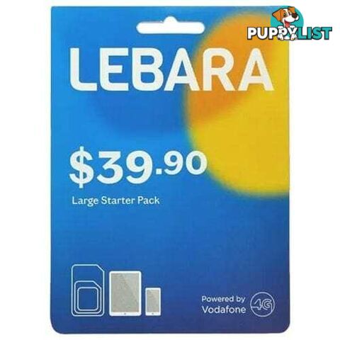 Lebara $39.90 Prepaid SIM