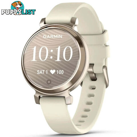Garmin Lily 2 Stylish Smartwatch Cream Gold with Coconut Silicone Band