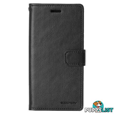 Mansoor Diary Case With Card Slot for iPhone 15 Pro Max 6.7" - Black