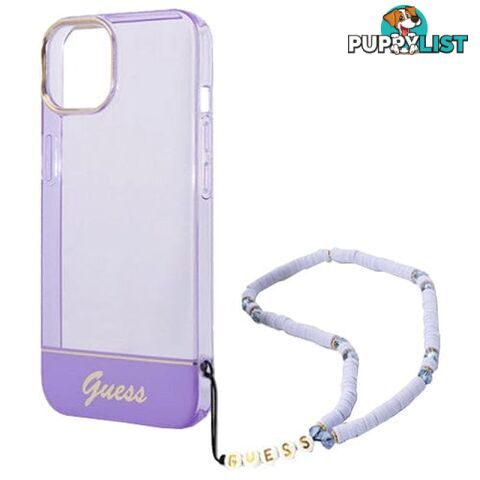 GUESS Double Layer Case with Strap for iPhone 14