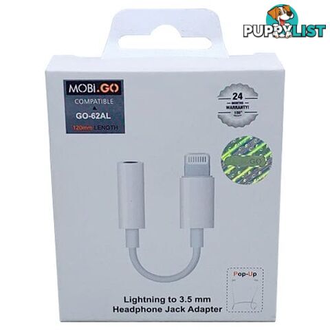 MOBiGO Lightning to 3.5mm Aux Headphone Jack Adapter