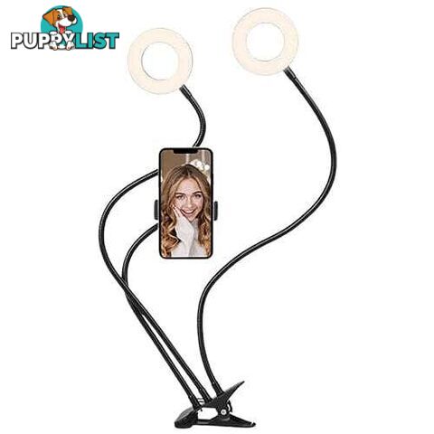 Cygnett V-Dual 2-in-1 Selfie Ring Light with Phone Holder (Open Box Special)