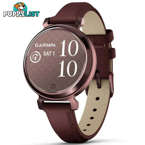 Garmin Lily 2 Classic Stylish Smartwatch Dark Bronze with Mulberry Leather Band