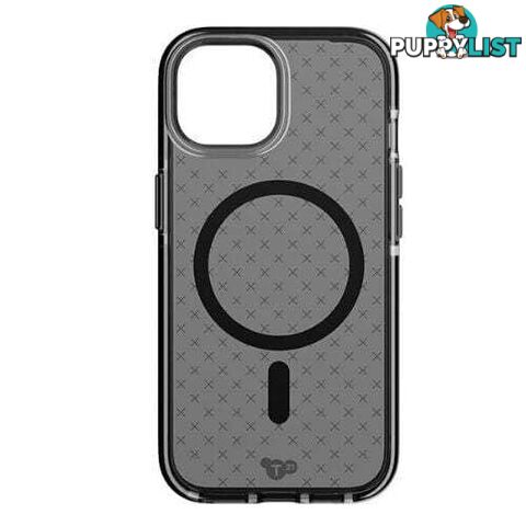 Tech21 Evo Check MagSafe Case for iPhone 15  - Smokey Black